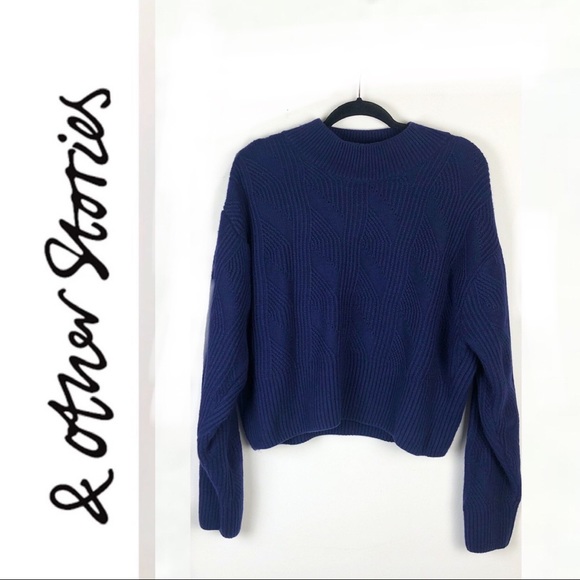 & Other Stories Sweaters - & Other Stories Wool Blend Cable Knit Sweater